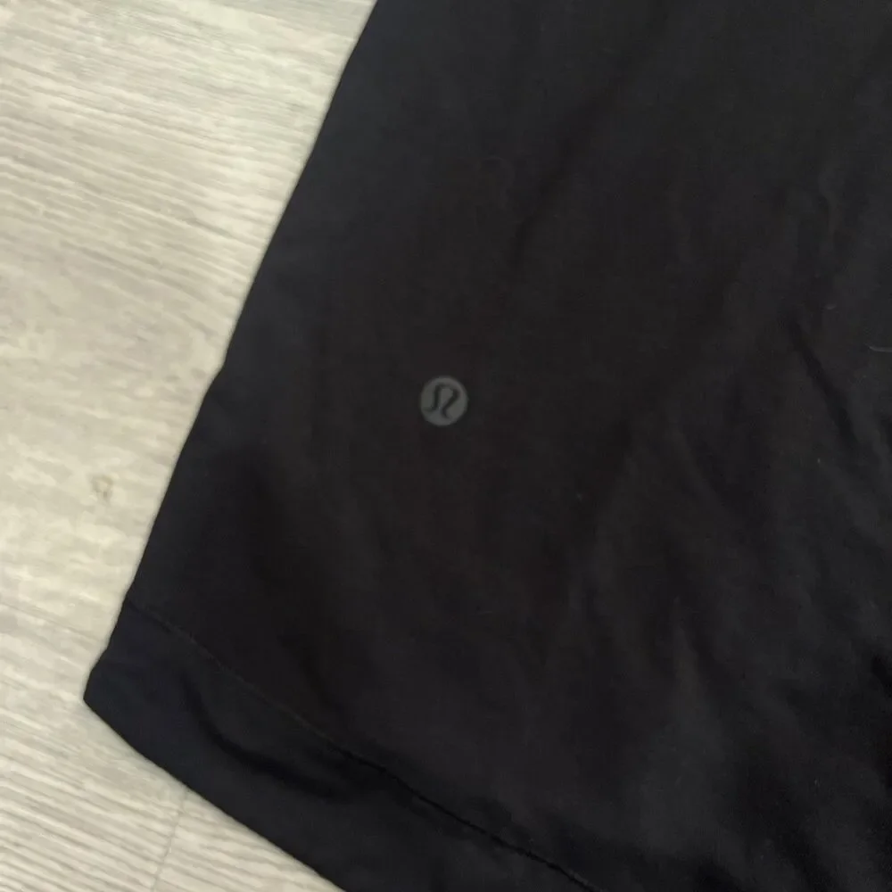 Lululemon Modal Pleated Back Long Sleeve Shirt Running Gym Yoga Black Size 10